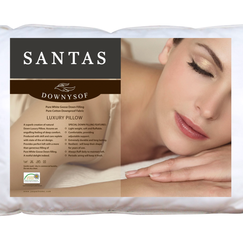 Luxury Pure White Goose Down Pillow