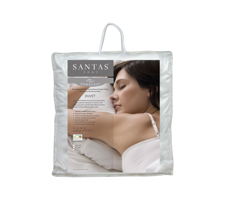 Natural Blended White Goose Down & Feather Duvet SANTAS