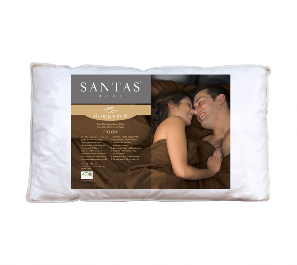 Pure White Goose Down Pillow SANTAS
