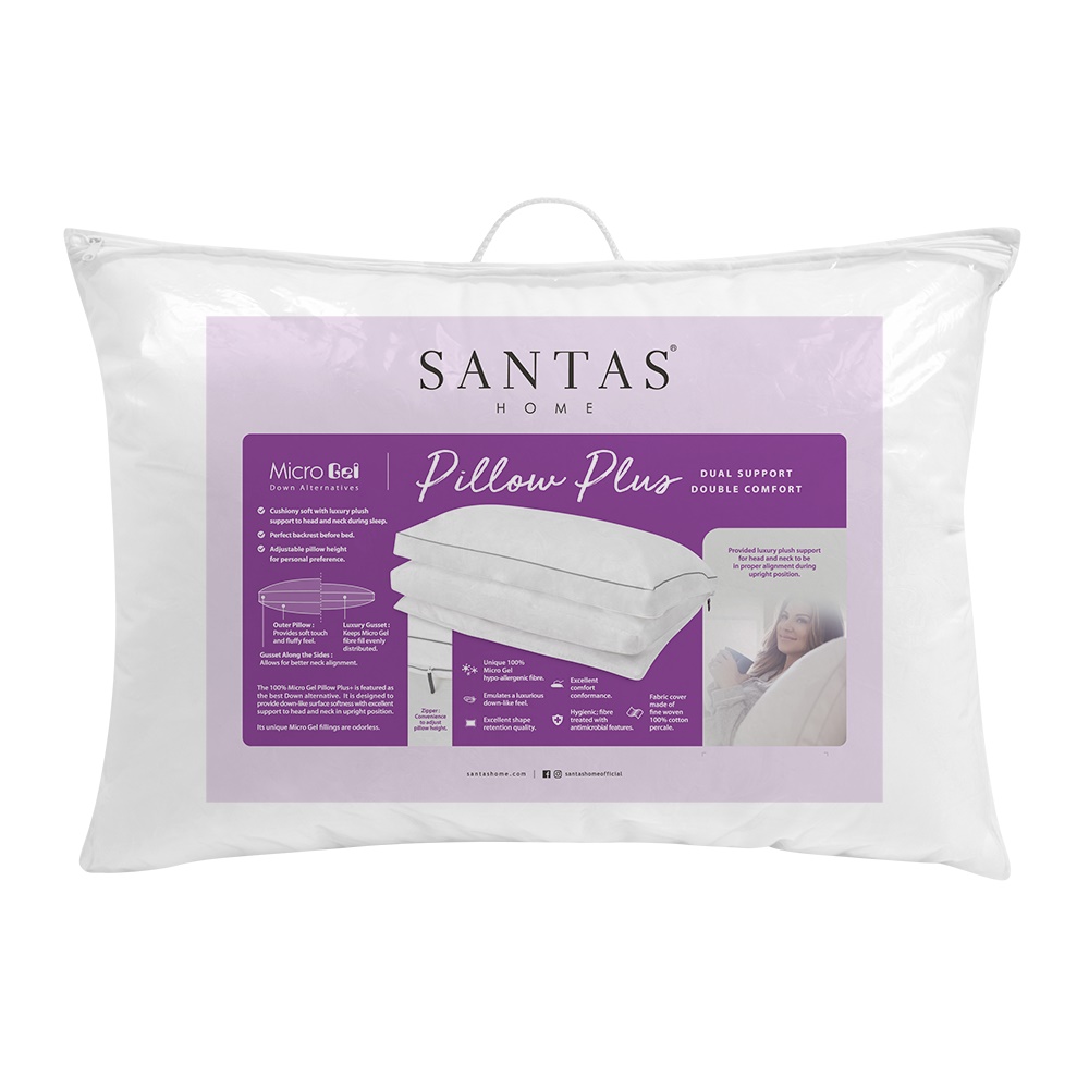 MicroGel Pillow Plus SANTAS